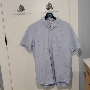 American Eagle Short Sleeve Button Down